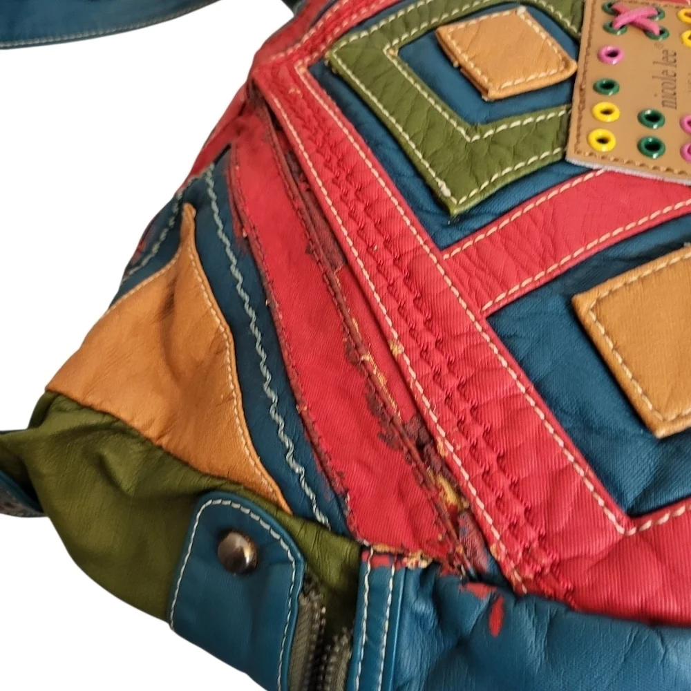 Nicole Lee ESTHER PATCHWORK Hobo Bag